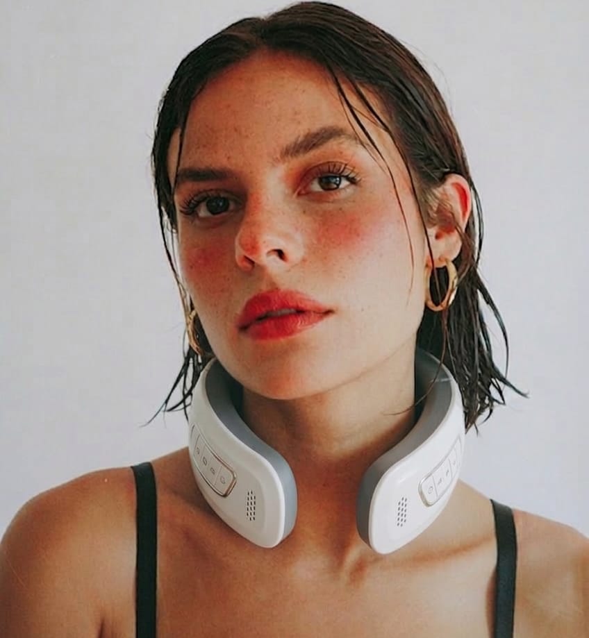 Nuovo Massaggiatore Elettrico Wireless EMS 2026 per Collo, Intelligente e Smart Shiatsu con Compressione Calda e Riscaldamento